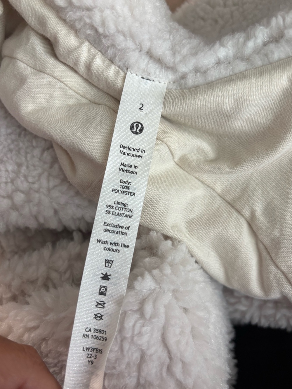 NEW Lululemon Cinchable Fleece Zip-Up Size 2 - Picture 8 of 12